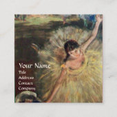 SCHOOL VAN DANS/BALLERINA BALLET DANCER VIERKANTE VISITEKAARTJE (Voorkant)