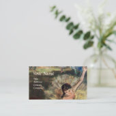 SCHOOL VAN DANS/BALLERINA BALLET DANCER VISITEKAARTJE (Staand voorkant)