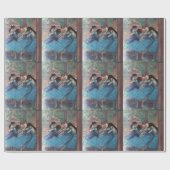 SCHOOL VAN DANS/BALLERINA BALLET DANCERS IN BLAUW CADEAUPAPIER (Vlak)