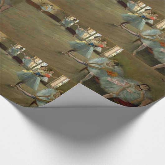 SCHOOL VAN DANS/BALLERINA BALLET DANCERS IN BLAUW CADEAUPAPIER (Hoek)