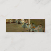 SCHOOL VAN DANS/BALLERINA BALLET DANCERS IN BLAUW MINI VISITEKAARTJE (Achterkant)