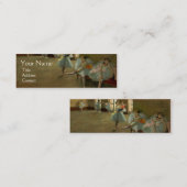 SCHOOL VAN DANS/BALLERINA BALLET DANCERS IN BLAUW MINI VISITEKAARTJE (Voorkant / Achterkant)