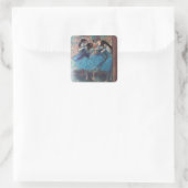 SCHOOL VAN DANS/BALLERINA BALLET DANCERS IN BLAUW VIERKANTE STICKER (Tas)