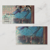 SCHOOL VAN DANS/BALLERINA BALLET DANCERS IN BLAUW VISITEKAARTJE (Voorkant / Achterkant)
