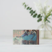 SCHOOL VAN DANS/BALLERINA BALLET DANCERS IN BLAUW VISITEKAARTJE (Staand voorkant)