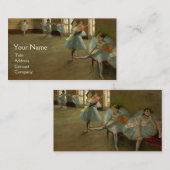 SCHOOL VAN DANS/BALLERINA BALLET DANCERS IN BLAUW VISITEKAARTJE (Voorkant / Achterkant)