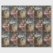 SCHOOL VAN DANS/BALLERINA BALLET DANCERS IN PINK CADEAUPAPIER (Vlak)