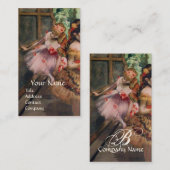 SCHOOL VAN DANS , BALLERINA BALLET DANCERS IN PINK VISITEKAARTJE (Voorkant / Achterkant)