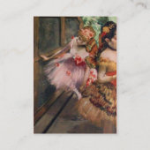 SCHOOL VAN DANS , BALLERINA BALLET DANCERS IN PINK VISITEKAARTJE (Achterkant)