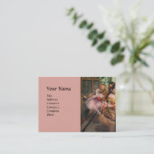 SCHOOL VAN DANS , BALLERINA BALLET DANCERS IN PINK VISITEKAARTJE (Staand voorkant)