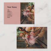 SCHOOL VAN DANS , BALLERINA BALLET DANCERS IN PINK VISITEKAARTJE (Voorkant / Achterkant)