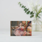 SCHOOL VAN DANS , BALLERINA BALLET DANCERS IN PINK VISITEKAARTJE (Staand voorkant)