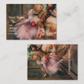 SCHOOL VAN DANS , BALLERINA BALLET DANCERS IN PINK VISITEKAARTJE (Voorkant / Achterkant)