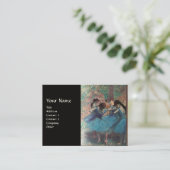 SCHOOL VAN DANS/BALLERINA, BALLETDANKERS IN BLAUW VISITEKAARTJE (Staand voorkant)