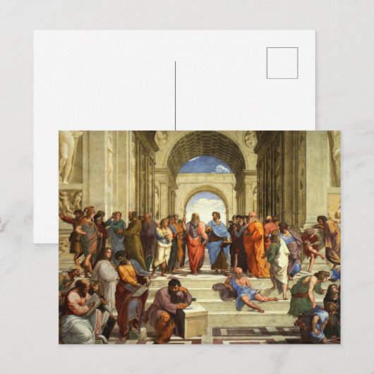 School van het Schilderen van Athene Briefkaart (Voorkant / Achterkant)