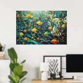 School van rifvissen poster (Thuiskantoor)