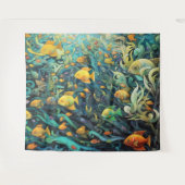 School van rifvissen wandkleed (Voorkant (horizontaal))