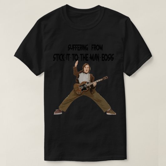 SCHOOL VAN ROCK JACK BLACK . T-SHIRT (Design voorkant)