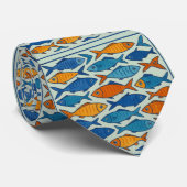 🐟 "School van stijl" Stropdas (Opgerold)