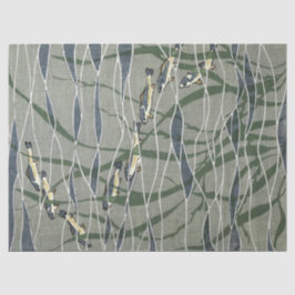 School van vissen in Kelp Tissuepapier