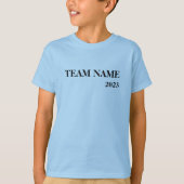School veld dag blauw kleur kind Team Cheer Squad T-shirt (Voorkant)