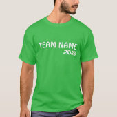 School veld dag groen kleur Team Chee stand Squad T-shirt (Voorkant)