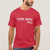 School veld dag Rode kleur Team Cheer stand Squad T-shirt (Voorkant)