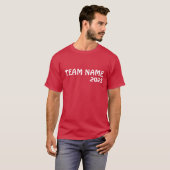 School veld dag Rode kleur Team Cheer stand Squad T-shirt (Voorkant volledig)