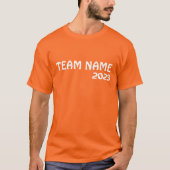 School veld dag sinaasappel kleur Team Cheer Squad T-shirt (Voorkant)
