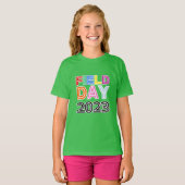 School veld dag student kleur Team Cheer Squad T-shirt (Voorkant volledig)