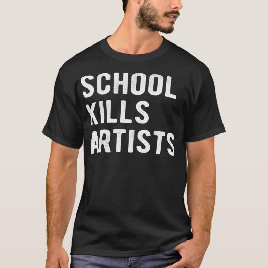 School vermoordt artiesten  t-shirt (Voorkant)