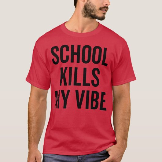School verpest mijn sfeer jongen t-shirt (Voorkant)