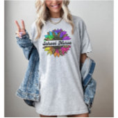 School Verpleegkundige Beroep Rainbow Zonnebloem T-shirt