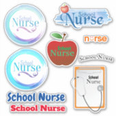 School Verpleegkundige Collectie Contour Stickers (Voorkant)