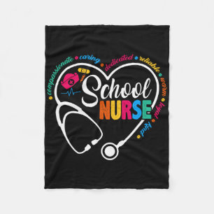 School Verpleegkundige  Liefde Hart Verpleegkundig Fleece Deken