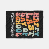 School Verpleegkundige Squad Gelukkig Laatste Dag Fleece Deken (Voorkant (Horizontaal))