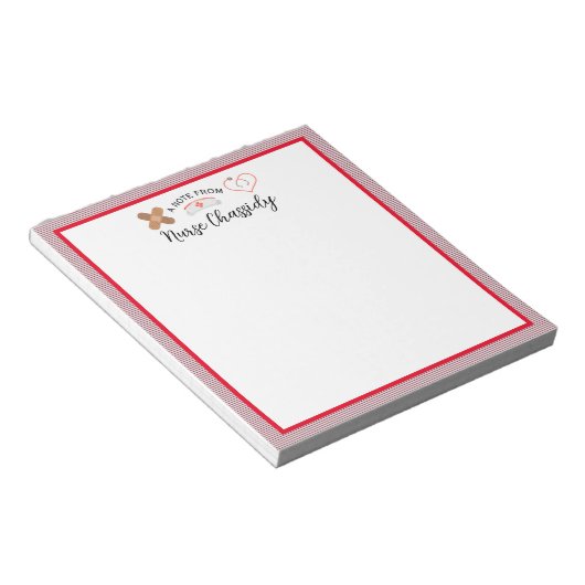 School Verpleegkundige Trio Notitieblok (Schuin)