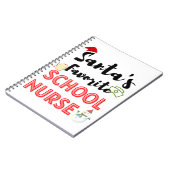 School Verpleegster Kerstmis Notitieboek (Linkerzijde)