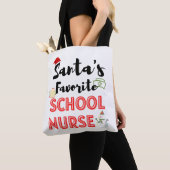 School Verpleegster Kerstmis Tote Bag (Dichtbij)