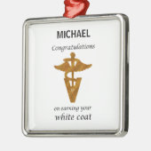 School Veterinary White Coat Ceremony Metalen Ornament (Links)