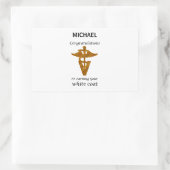 School Veterinary White Coat Ceremony Rechthoekige Sticker (Tas)