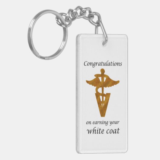 School Veterinary White Coat Ceremony Sleutelhanger (Voorkant Links)