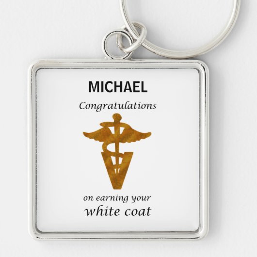 School Veterinary White Coat Ceremony Sleutelhanger (Voorkant)