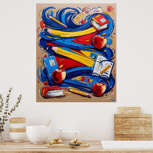 School Vibes Poster (Keuken)