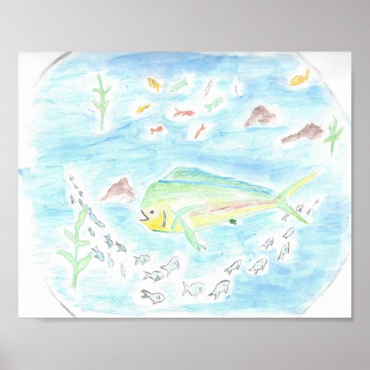 School vissen poster (Voorkant)