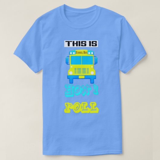 School voor cadeau aan schoolbus t-shirt (Design voorkant)