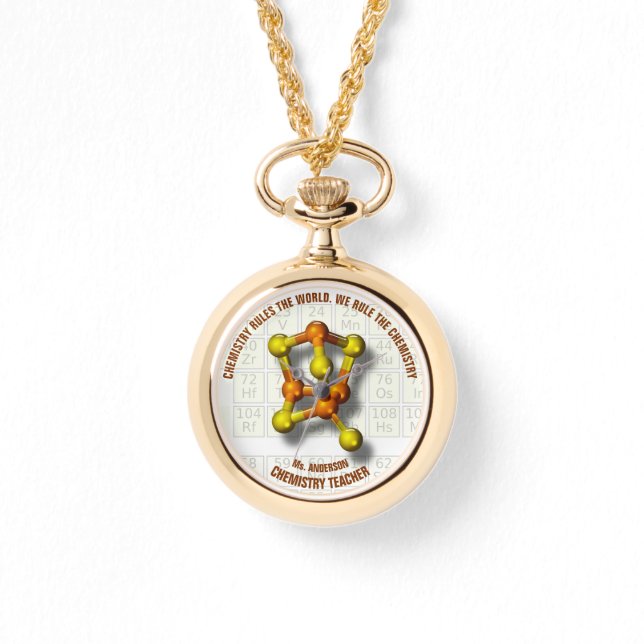 School voor chemie of universitair docent horloge (Voorkant)