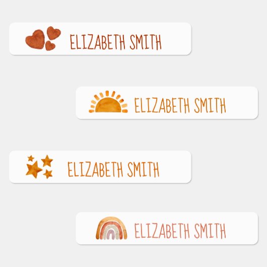 School voor de Kinder benaming Sun, Star, Heart en Labels (Groep)