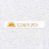 School voor de Kinder benaming Sun, Star, Heart en Labels (Design 2)
