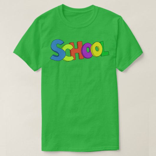 School voor docenten en Kinderen T-shirt (Design voorkant)